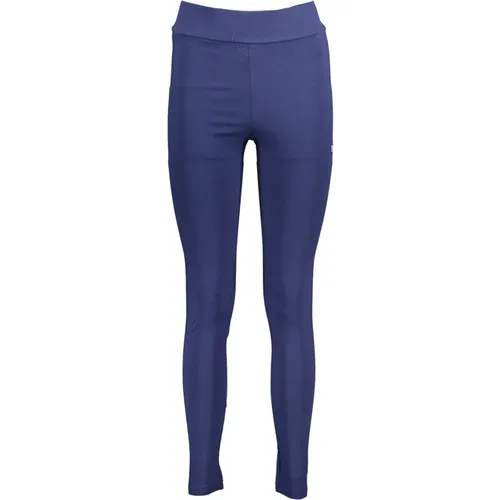 Blaue Leggings mit elastischem Bund und Druck , Damen, Größe: L - Fila - Modalova