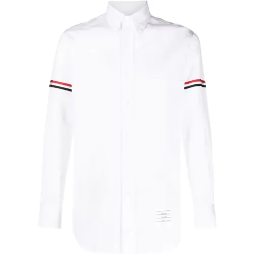 RWB Stripe Sleeve Shirt , male, Sizes: L, 3XS, 4XS, XL, 2XL, M - Thom Browne - Modalova