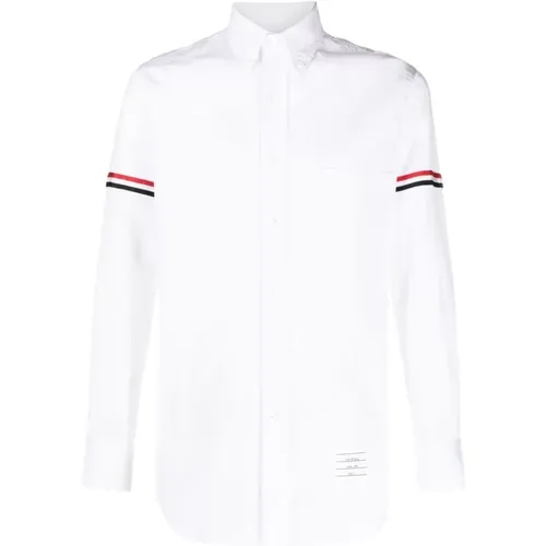 RWB Stripe Sleeve Shirt , male, Sizes: L, XL, 2XL - Thom Browne - Modalova