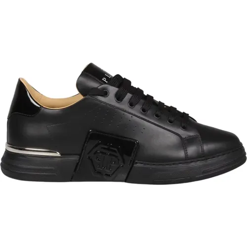 Hexagon Leather Sneakers , male, Sizes: 5 UK - Philipp Plein - Modalova