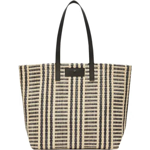 Striped Jacquard Shopper Bag , female, Sizes: ONE SIZE - Max Mara Weekend - Modalova