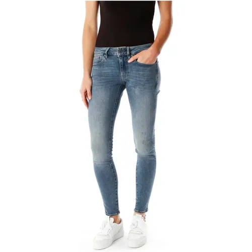 Midge Zip Skinny Fit Midwaist Jeans , Damen, Größe: W32 L32 - G-Star - Modalova