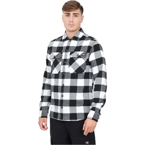 Schwarzes Button-Up Casual Hemd , Herren, Größe: L - Dickies - Modalova