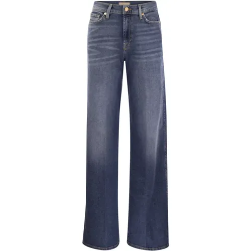 Gerades Jeans , Damen, Größe: W30 - 7 For All Mankind - Modalova