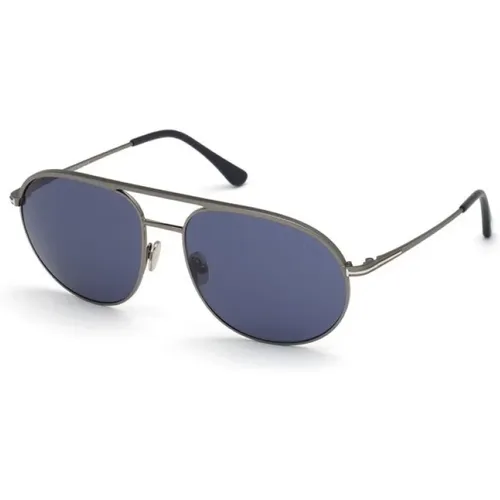 Sonnenbrille mit Silberrahmen für Frauen , Damen, Größe: 61 MM - Tom Ford - Modalova