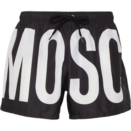Swim Shorts with Printed Logo , male, Sizes: 2XL, XL, M, S - Moschino - Modalova