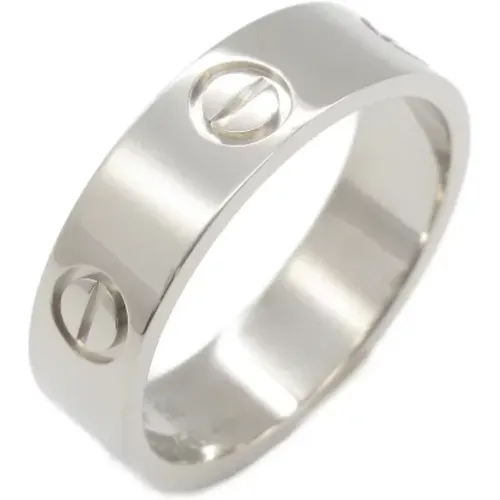 Pre-owned White Gold rings , female, Sizes: ONE SIZE - Cartier Vintage - Modalova