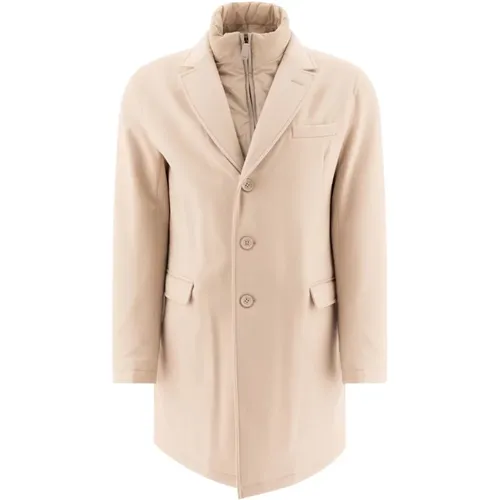 Beaver Wool Coat , male, Sizes: L, M - Herno - Modalova