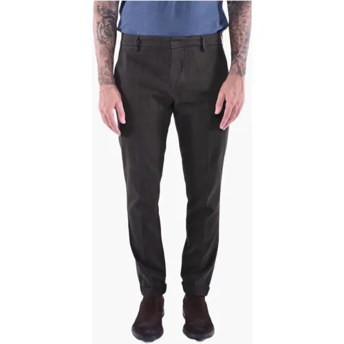 Regular Fit Pants , male, Sizes: W31, W33, W32, W34, W36, W35 - Dondup - Modalova