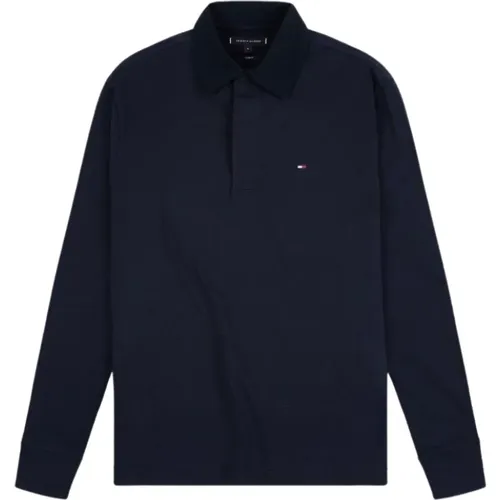 T-Shirt und Polo , Herren, Größe: L - Tommy Hilfiger - Modalova