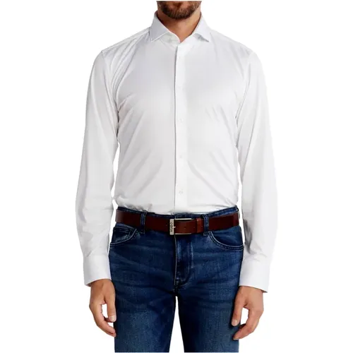 Slim Fit Stretch Fabric Mens Shirt , male, Sizes: 4XL, 3XL, M, XL, L - Hugo Boss - Modalova
