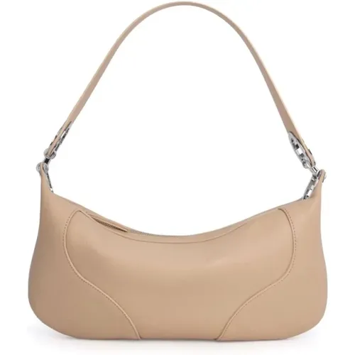 Leather Shoulder Bag , female, Sizes: ONE SIZE - By FAR - Modalova
