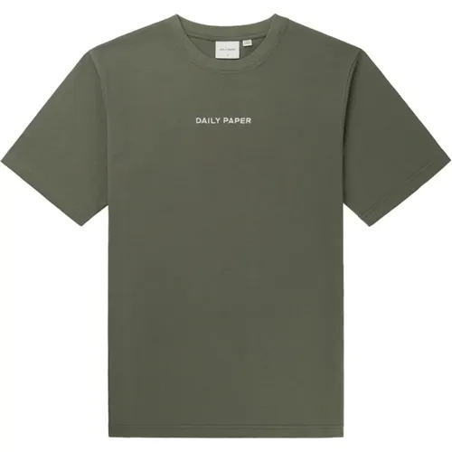 Grünes Logotype T-Shirt Frühling/Sommer 2024 , Herren, Größe: M - Daily Paper - Modalova