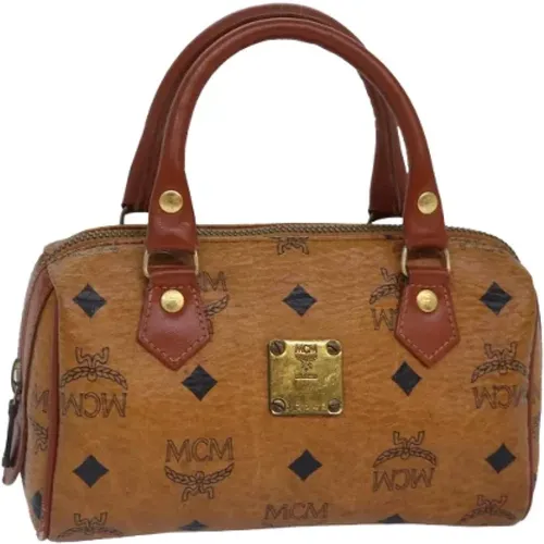 Pre-owned Leather handbags , female, Sizes: ONE SIZE - MCM Pre-owned - Modalova