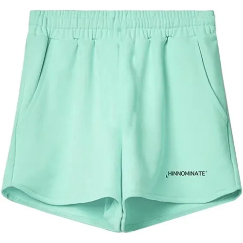 Baumwoll-Fleece-Shorts mit Seitenschlitzen - HINNOMINATE - Modalova