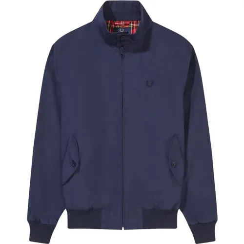 Harrington Jacke , Herren, Größe: M - Fred Perry - Modalova