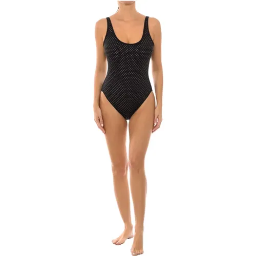 Studded Scoopneck One-Piece Swimsuit , Damen, Größe: S - Michael Kors - Modalova