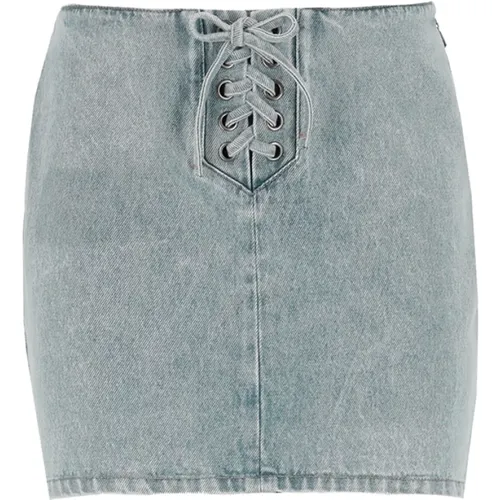 Light Cotton Miniskirt with Laces , female, Sizes: S, XS - Rotate Birger Christensen - Modalova