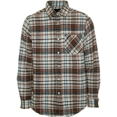 Klassisches Flanellhemd , Herren, Größe: L - Portuguese Flannel - Modalova