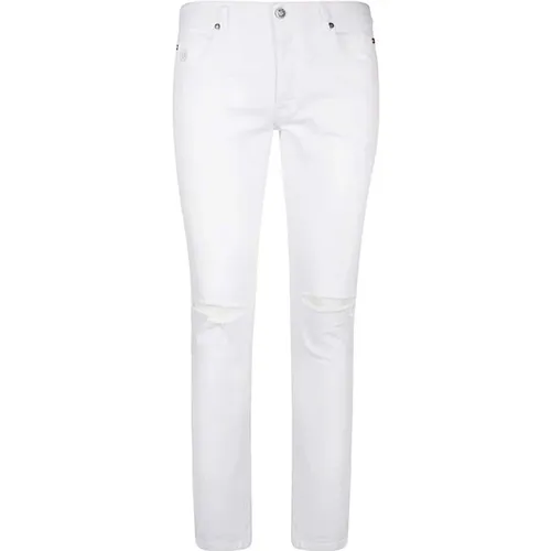 Skinny Jeans aus 98% Baumwolle , Herren, Größe: W33 - Balmain - Modalova