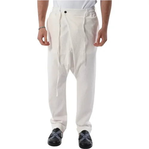 Cotton Pants with Hook and Zip , male, Sizes: XL, L - Gabriele Pasini - Modalova