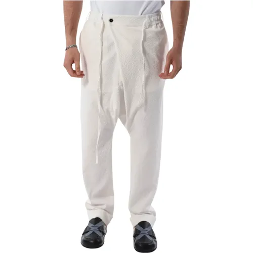 Cotton Pants with Hook and Zip , male, Sizes: XL, M, L - Gabriele Pasini - Modalova