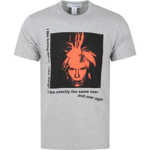 Andy Warhol T-Shirt , male, Sizes: L, M, S, XL - Comme des Garçons - Modalova