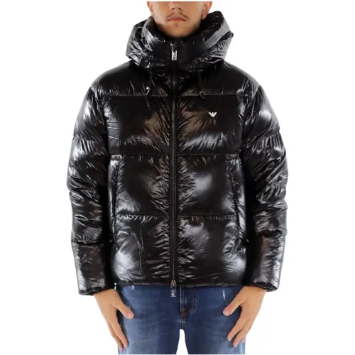 Men Polyamide Nero Jacket , male, Sizes: 2XL - Emporio Armani - Modalova