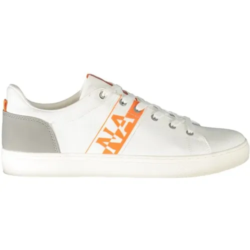 Polyester Sneakers with Lace-Up, Contrast Details, Logo , male, Sizes: 12 UK, 10 UK, 8 UK, 7 UK, 11 UK, 9 UK, 6 UK - Napapijri - Modalova