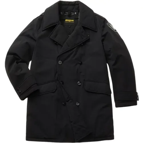 Schwarze Porter Jacke , Herren, Größe: M - Blauer - Modalova