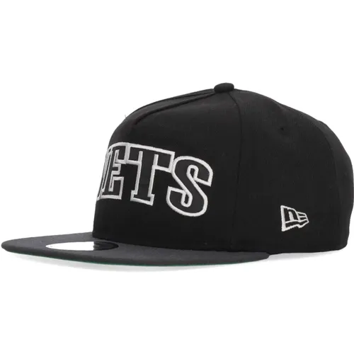 Brooklyn Nets Flache Schirmkappe Schwarz , unisex, Größe: M - new era - Modalova