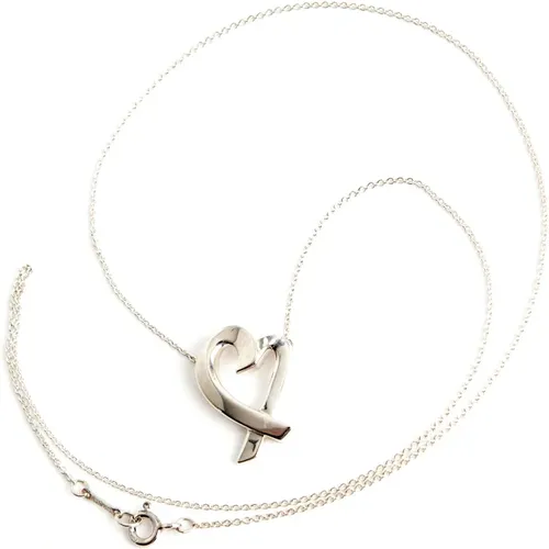 Halskette liebevolles ovales Herz Silber - Tiffany & Co. Pre-owned - Modalova