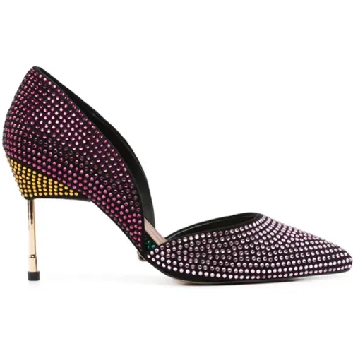 Rhinestone Stiletto Heel Pumps , female, Sizes: 7 1/2 UK - Kurt Geiger - Modalova