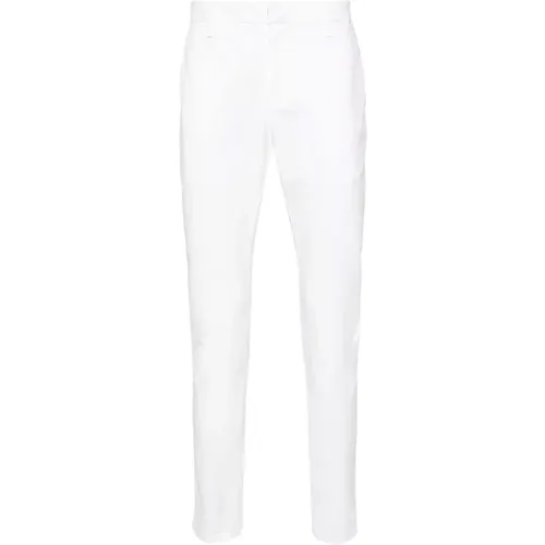 Slim-fit Cotton Trousers , male, Sizes: W35, W31 - Dondup - Modalova