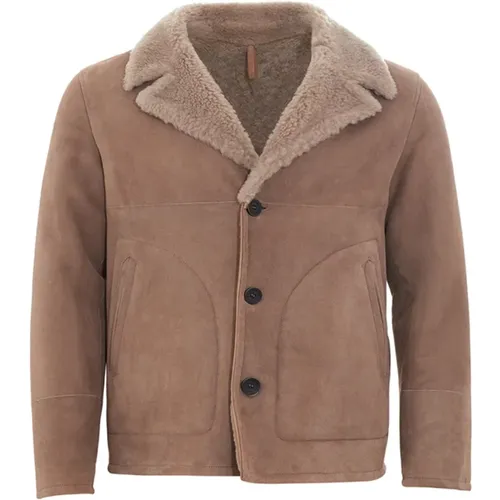 Sheepskin Jacket , male, Sizes: L - Herno - Modalova