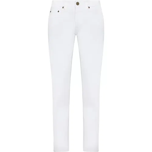 Weiße Denim Skinny Jeans , Herren, Größe: W36 - PT Torino - Modalova