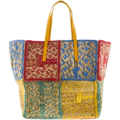 Summer Embroidered Shopping Bag , female, Sizes: ONE SIZE - Carolina Herrera - Modalova