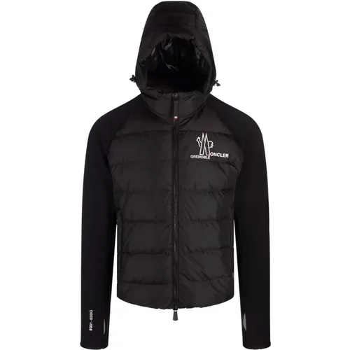 Schwarzer Ski-Zip-Up-Hoodie-Pullover - Moncler - Modalova