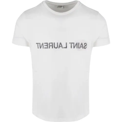 T-Shirt , male, Sizes: L, M, S, XL - Saint Laurent - Modalova