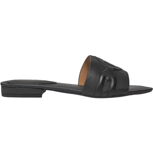 Schwarze Sandalen für Frauen , Damen, Größe: 37 EU - Ralph Lauren - Modalova