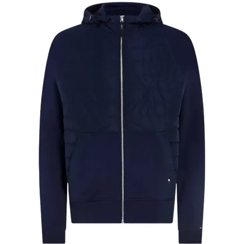 Gesteppter Kapuzenpullover , Herren, Größe: L - Tommy Hilfiger - Modalova