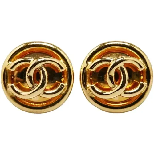 Pre-owned Metal earrings , female, Sizes: ONE SIZE - Chanel Vintage - Modalova