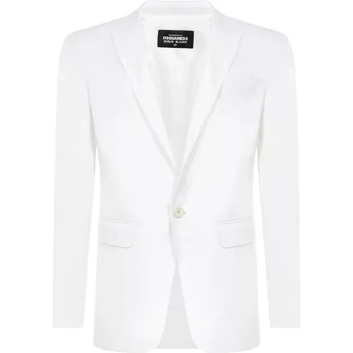 Cotton Blazer Ss22 , male, Sizes: M - Dsquared2 - Modalova