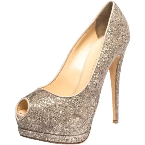 Pre-owned Lace heels , female, Sizes: 5 1/2 UK - Giuseppe Zanotti Pre-owned - Modalova