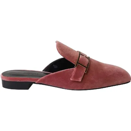 Pre-owned Velvet mules , female, Sizes: 5 1/2 UK - Hermès Vintage - Modalova