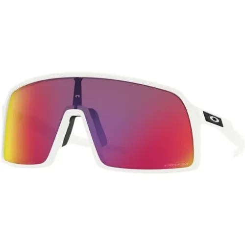 Weiße Rahmen Stilvolle Sonnenbrille , unisex, Größe: 37 MM - Oakley - Modalova