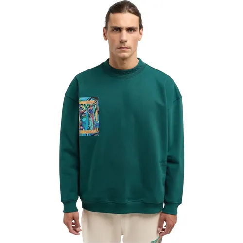 Oversize Sweatshirt for Casual Style , male, Sizes: XL, L, M - carlo colucci - Modalova