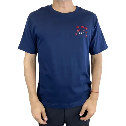 Navy Heart Detail T-shirt - A.p.c. - Modalova
