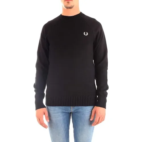 Kontrast Textur Rundhals Pullover - Fred Perry - Modalova