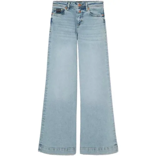 Weite Bein Denim Jeans - Blau, 24 - Versace Jeans Couture - Modalova